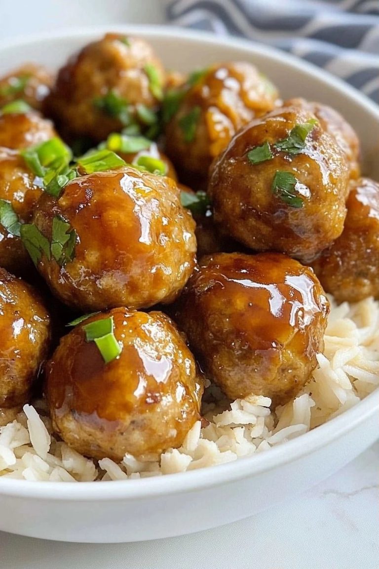 Pineapple Teriyaki Chicken Meatballs