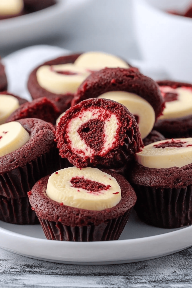 Mini Red Velvet Cheesecakes