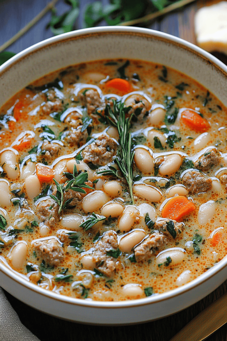 sausage white bean soup