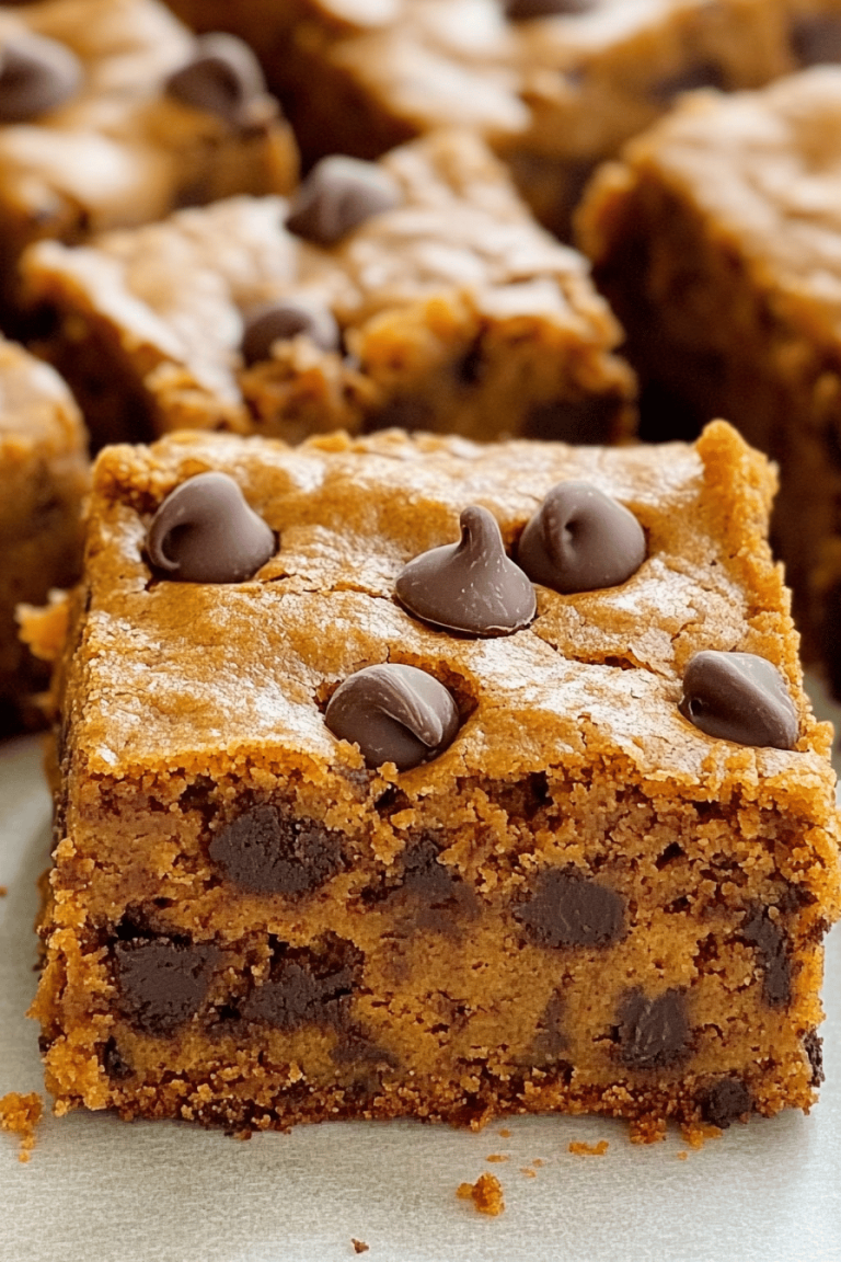 Pumpkin Chocolate Chip Bars