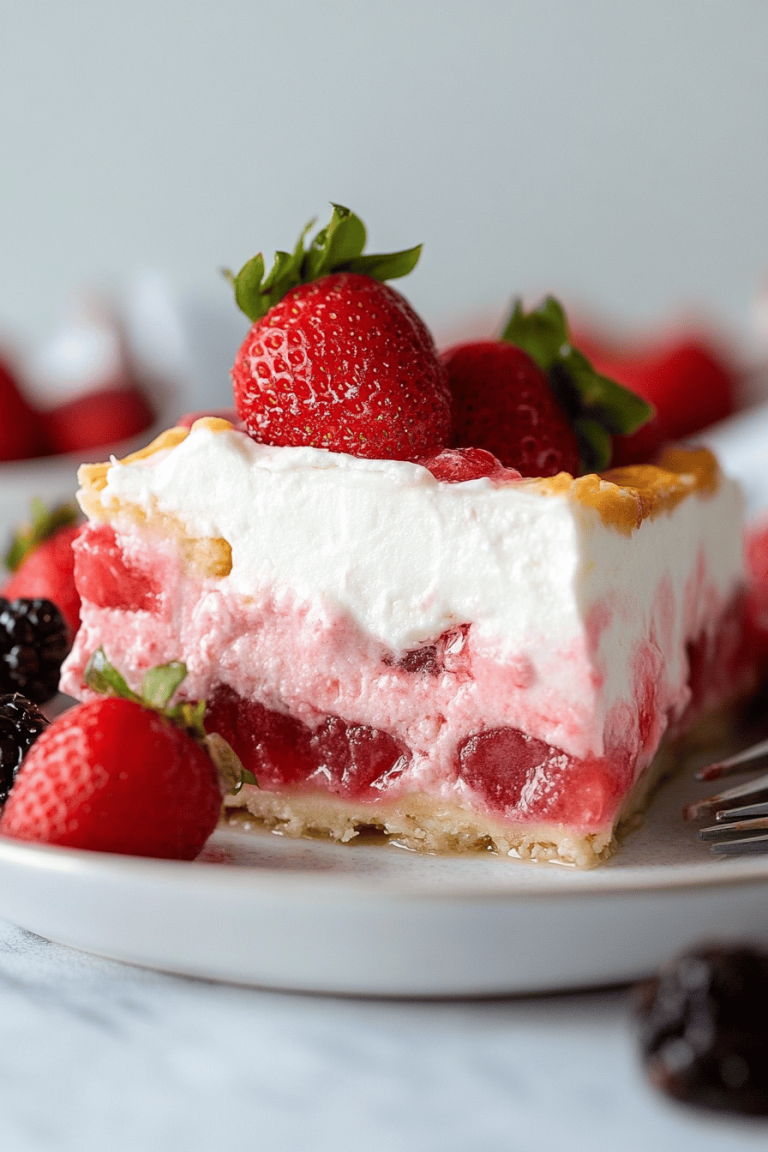 Strawberry lasagna