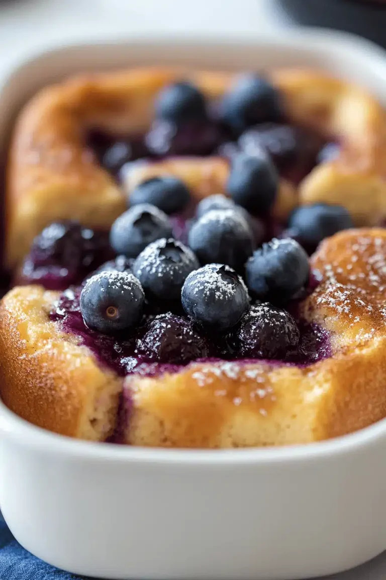 Overnight Blueberry French Toast Casserole