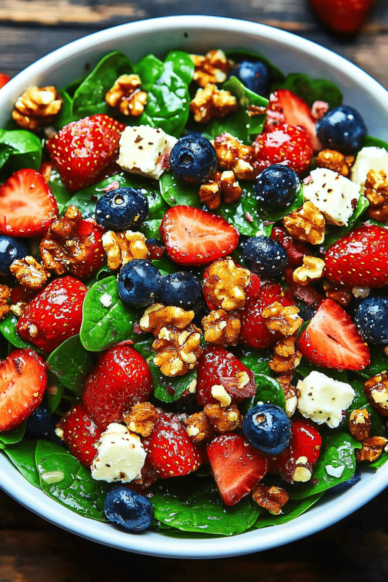 Strawberry Spinach Salad