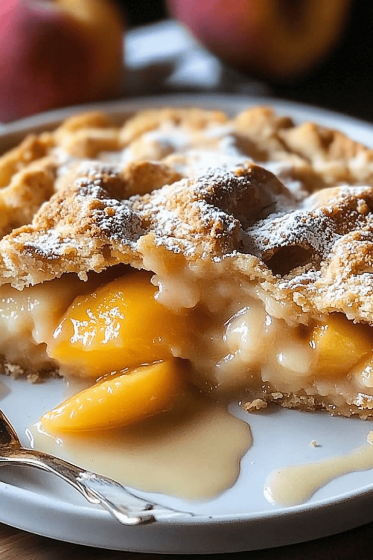 3-Ingredient Peach Cobbler