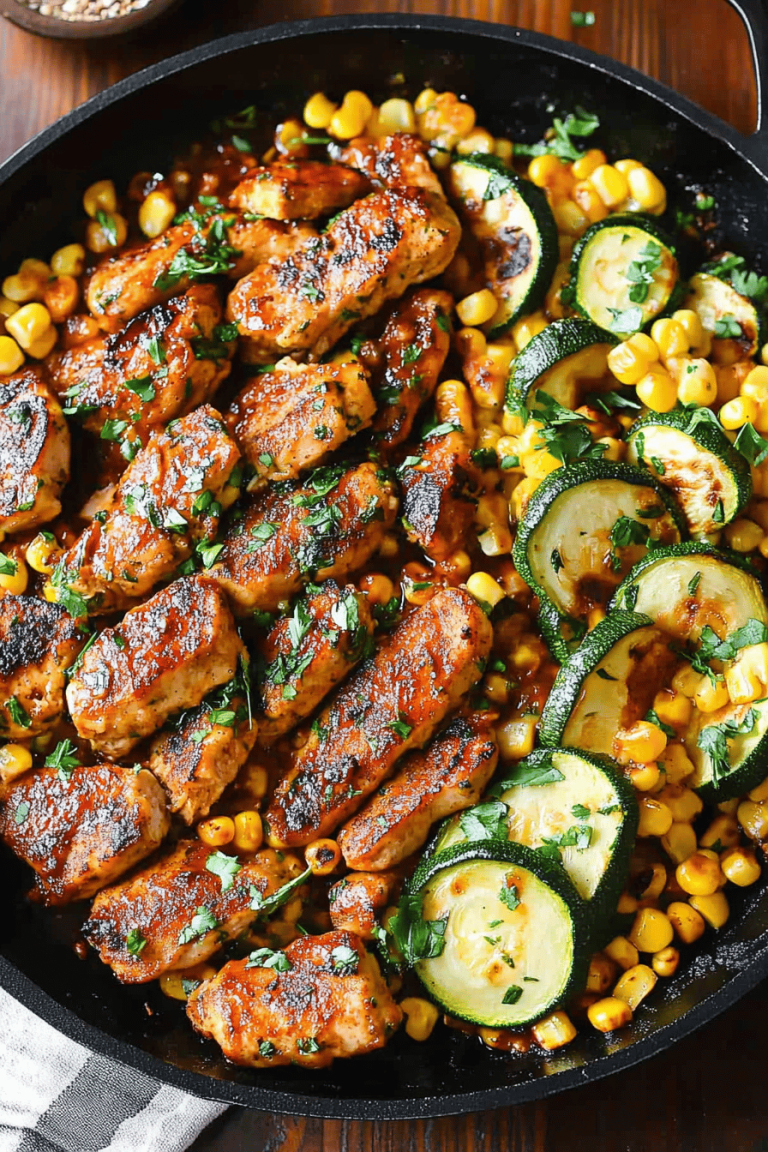 Chicken zucchini corn