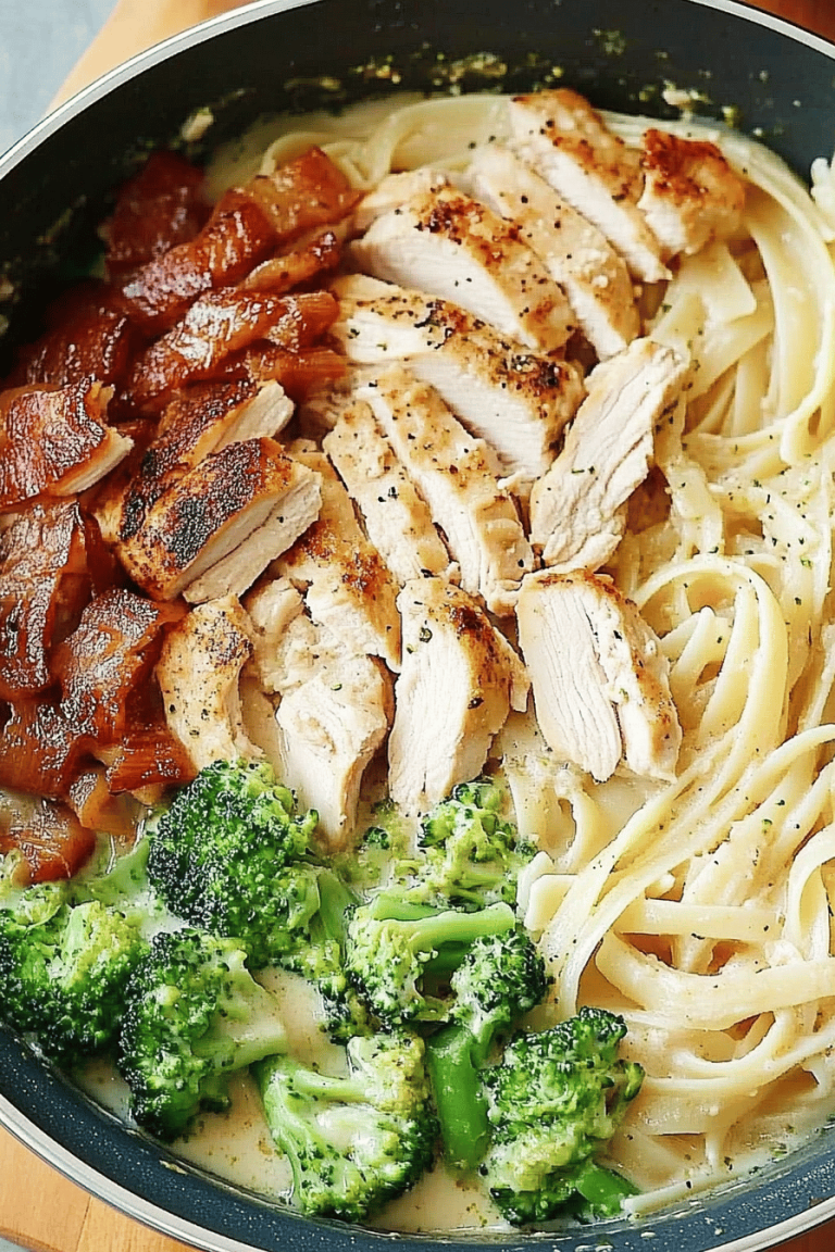 Broccoli chicken pasta