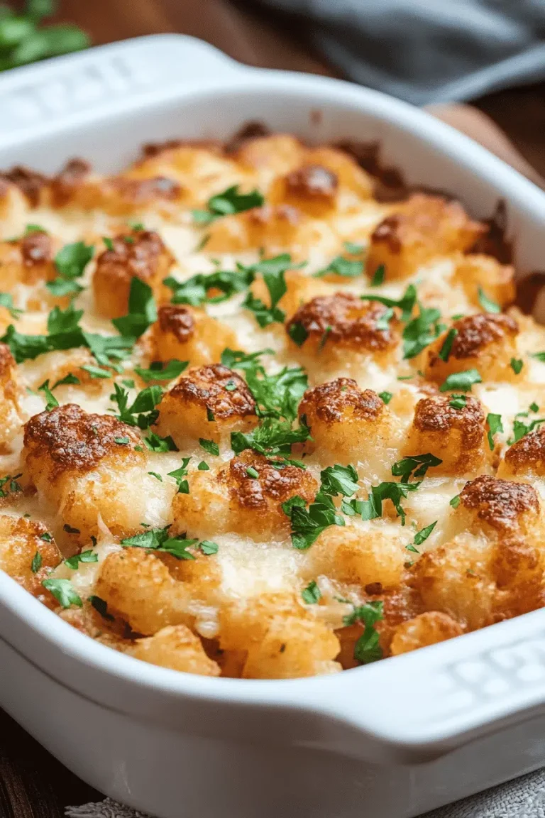 Tater Tot Sausage Breakfast Casserole – Cheesy, Hearty & Crowd-Pleasing