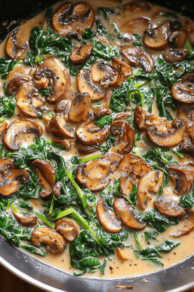 sauteed spinach mushrooms