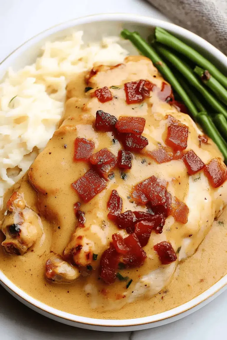 CREAMY SMOTHERED CHICKEN AND RICE RECIPE