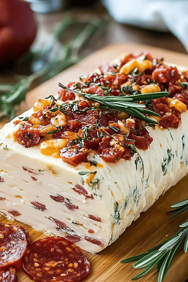 Antipasto Cheese Log