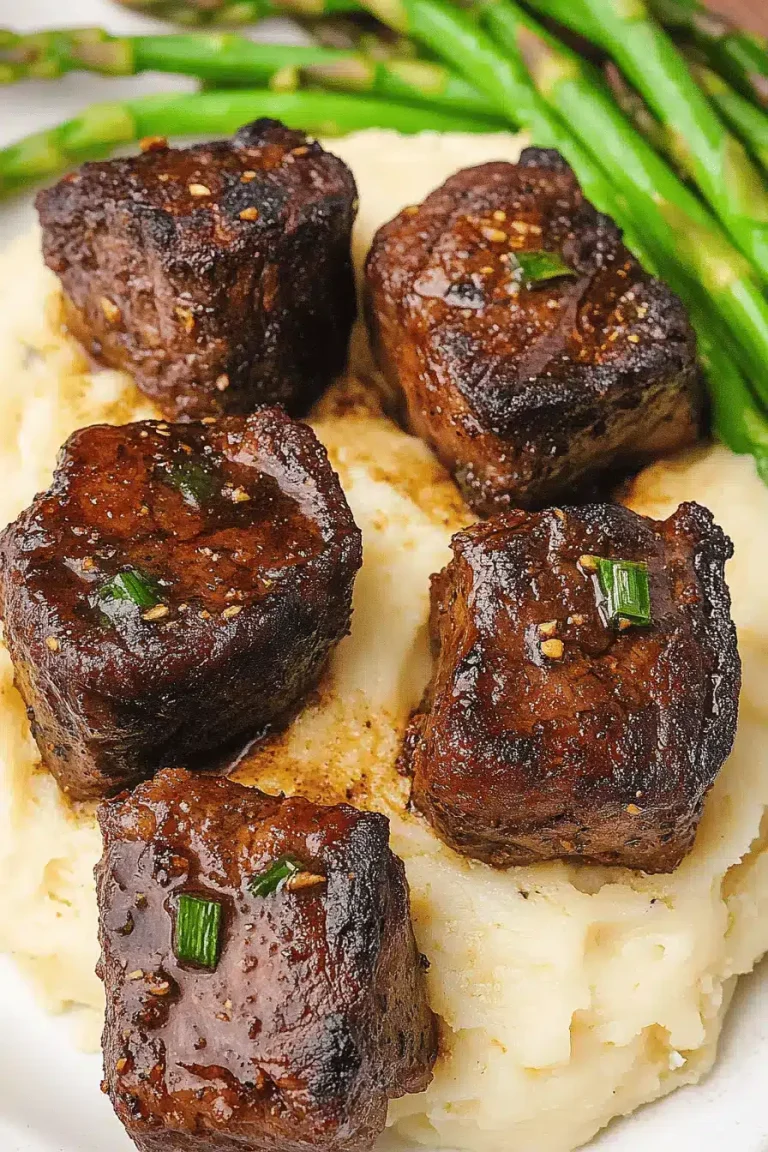 Air Fryer Garlic Butter Steak Bites – Juicy, Tender & Packed with Flavor!