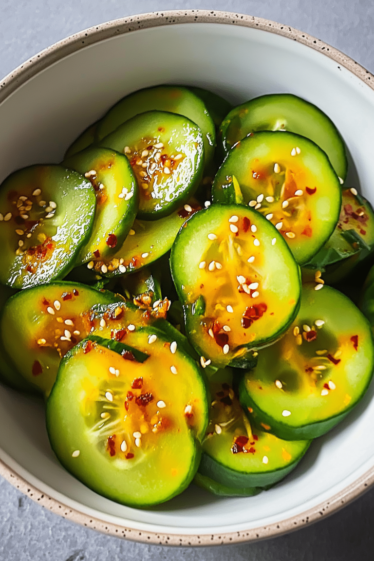 Easy Asian Cucumber Salad – Crisp, Refreshing & Flavor-Packed!