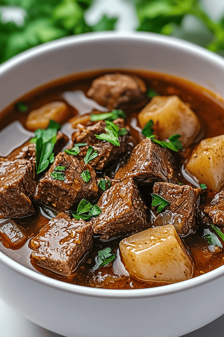 Slow Cooker Steak Soup