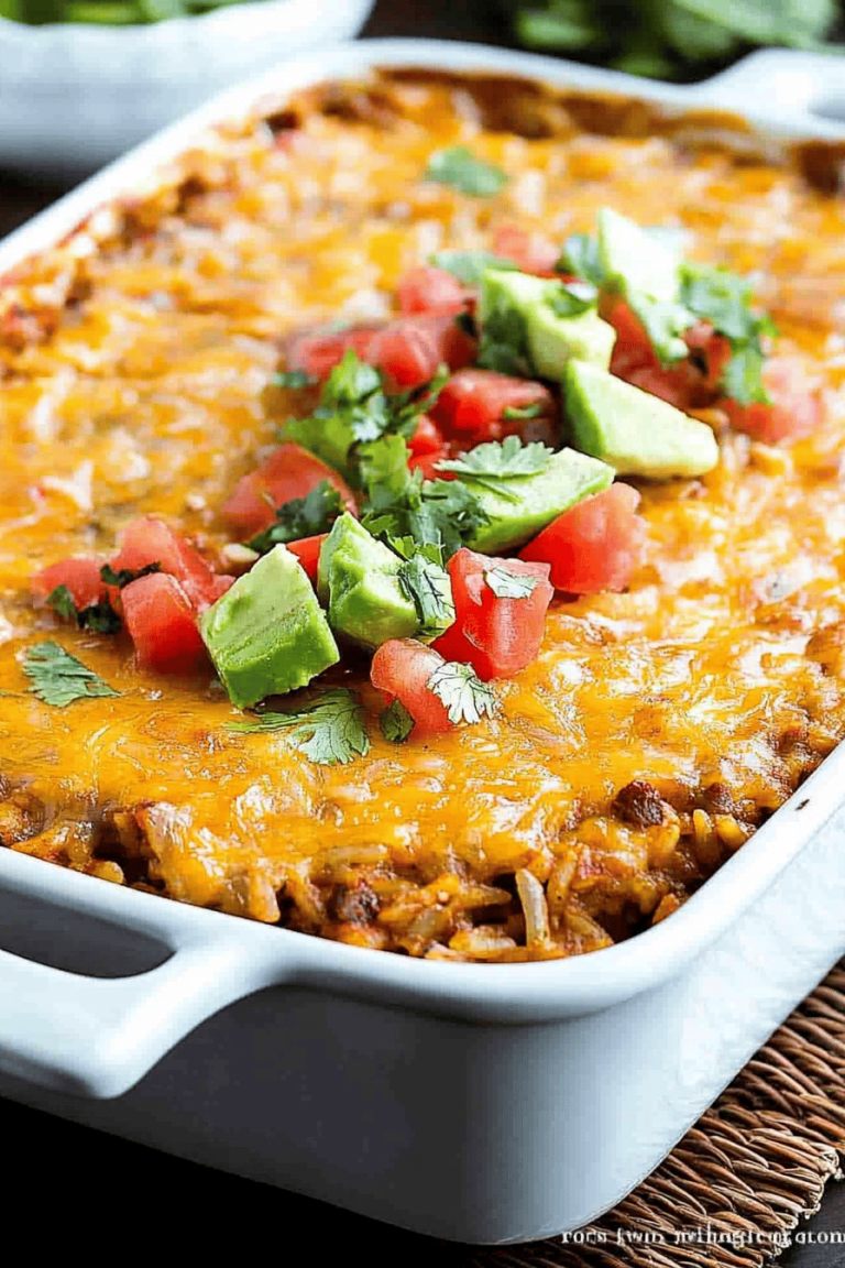 Mexican Chicken Rice Casserole